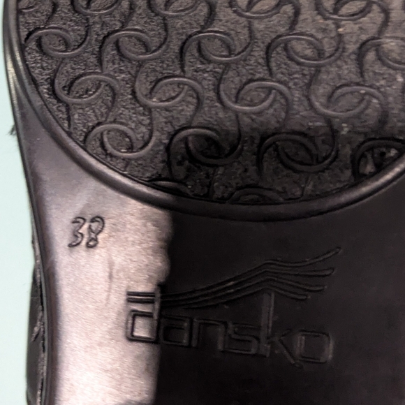 Dansko‎ Black Leather Clogs with Buckle - Picture 7 of 9